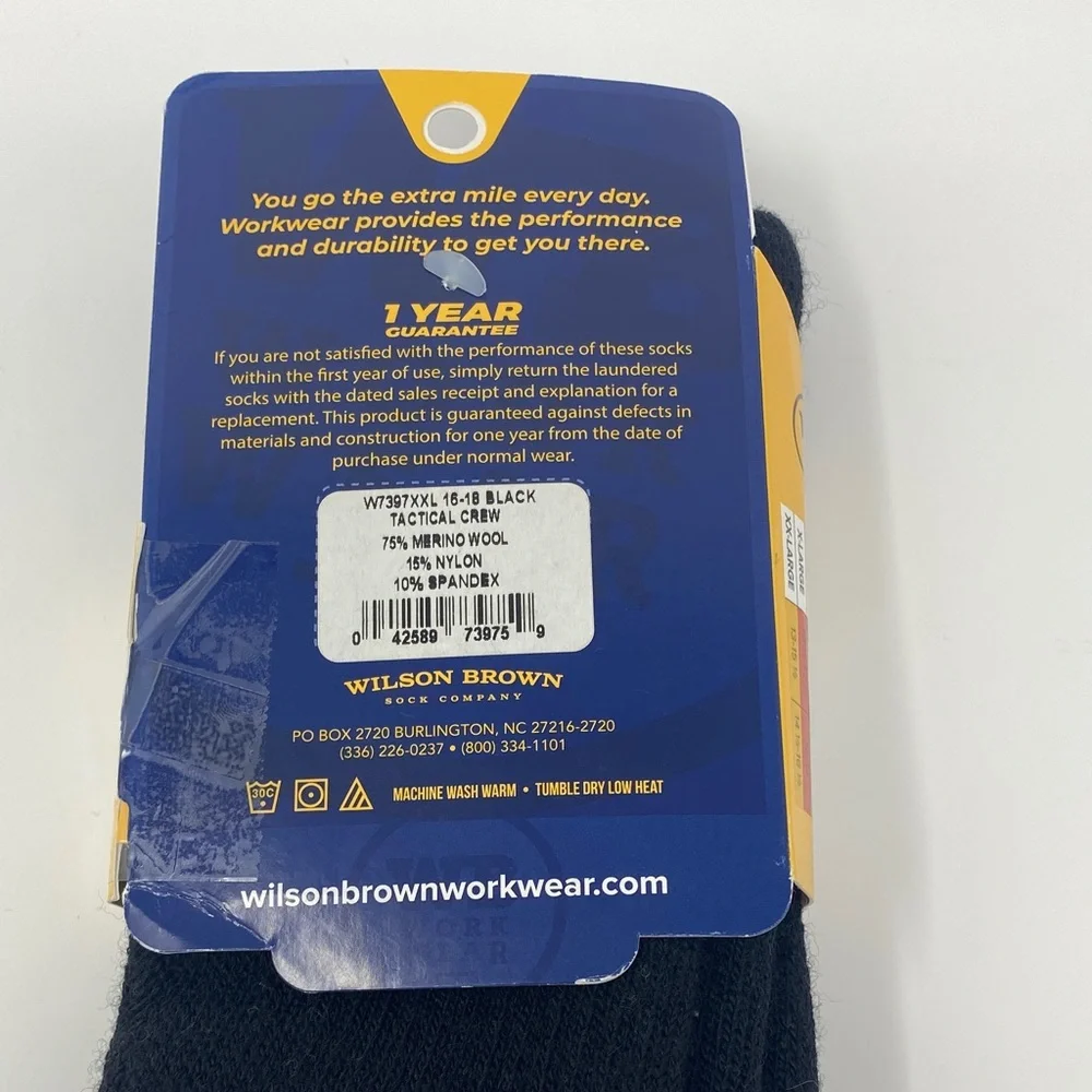 Men's Black Tactical Crew Socks